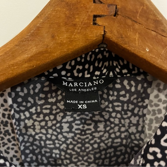 Marciano by Guess Los Angeles black and White print animal dress - Picture 2 of 9